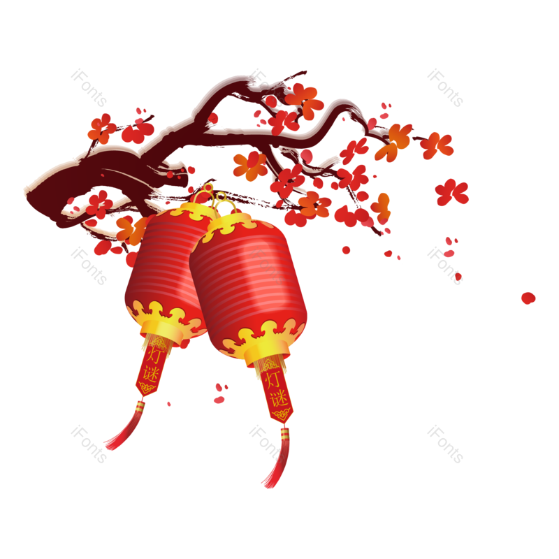 中国风图片,鞭炮元素,灯笼PNG,中秋免抠素材